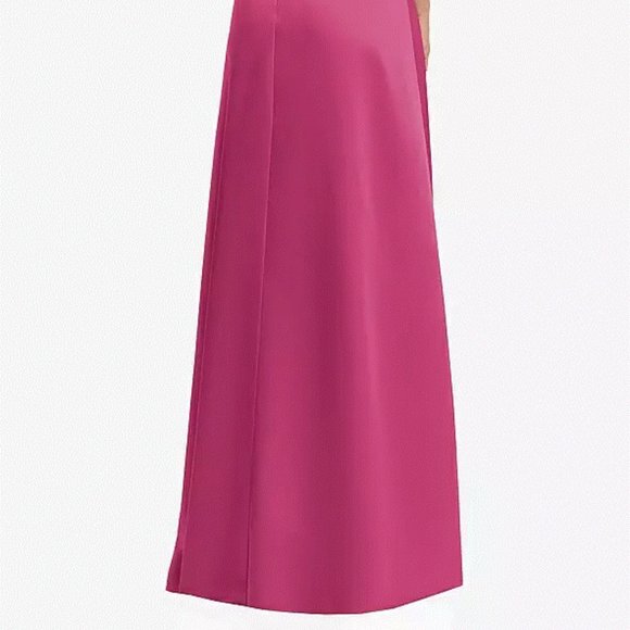 Dessy LB047....Adjustable Strap Faux Wrap Maxi Dress....Tea Rose...Size 14..NWT - Picture 4 of 7